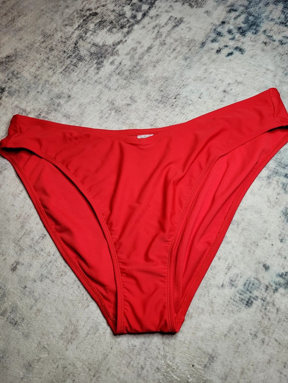 Wild Fable Red Low Rise High Leg Cheeky Bikini Bottoms XL X 14-16 2X